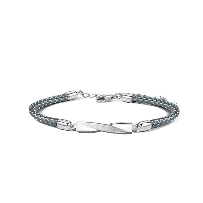 Mobius Sterling Silver Couple Bracelet Bracelet