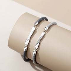 Mobius Sterling Silver Couple Bracelet Bracelet