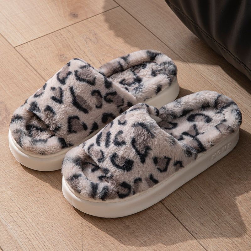 Warm And Silent Feeling Of Walking On Shit Cotton Slippers