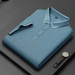 Light Business Silk Men's Short-sleeved T-shirt