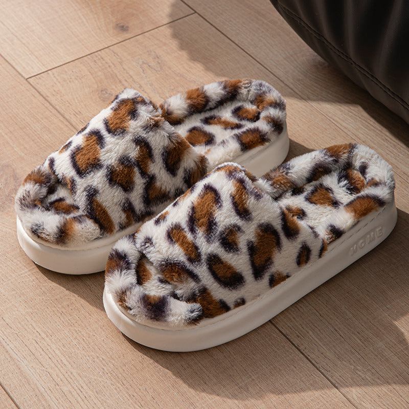 Warm And Silent Feeling Of Walking On Shit Cotton Slippers