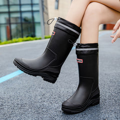 Kitchen High-top Waterproof Non-slip Rubber Shoes Women's Rain Boots