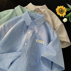 Loose Plus Size Casual Half Sleeve Shirt